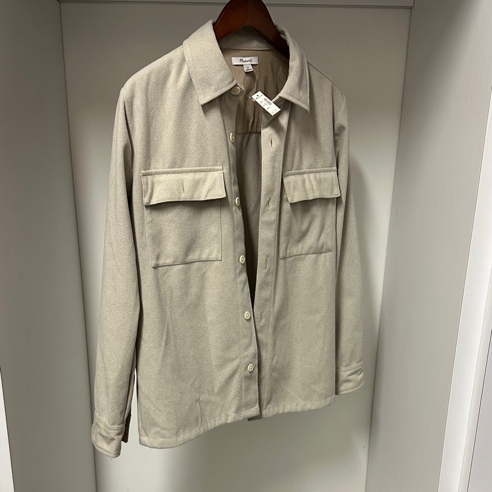 Madewell Beige Casual Button Down Shirt